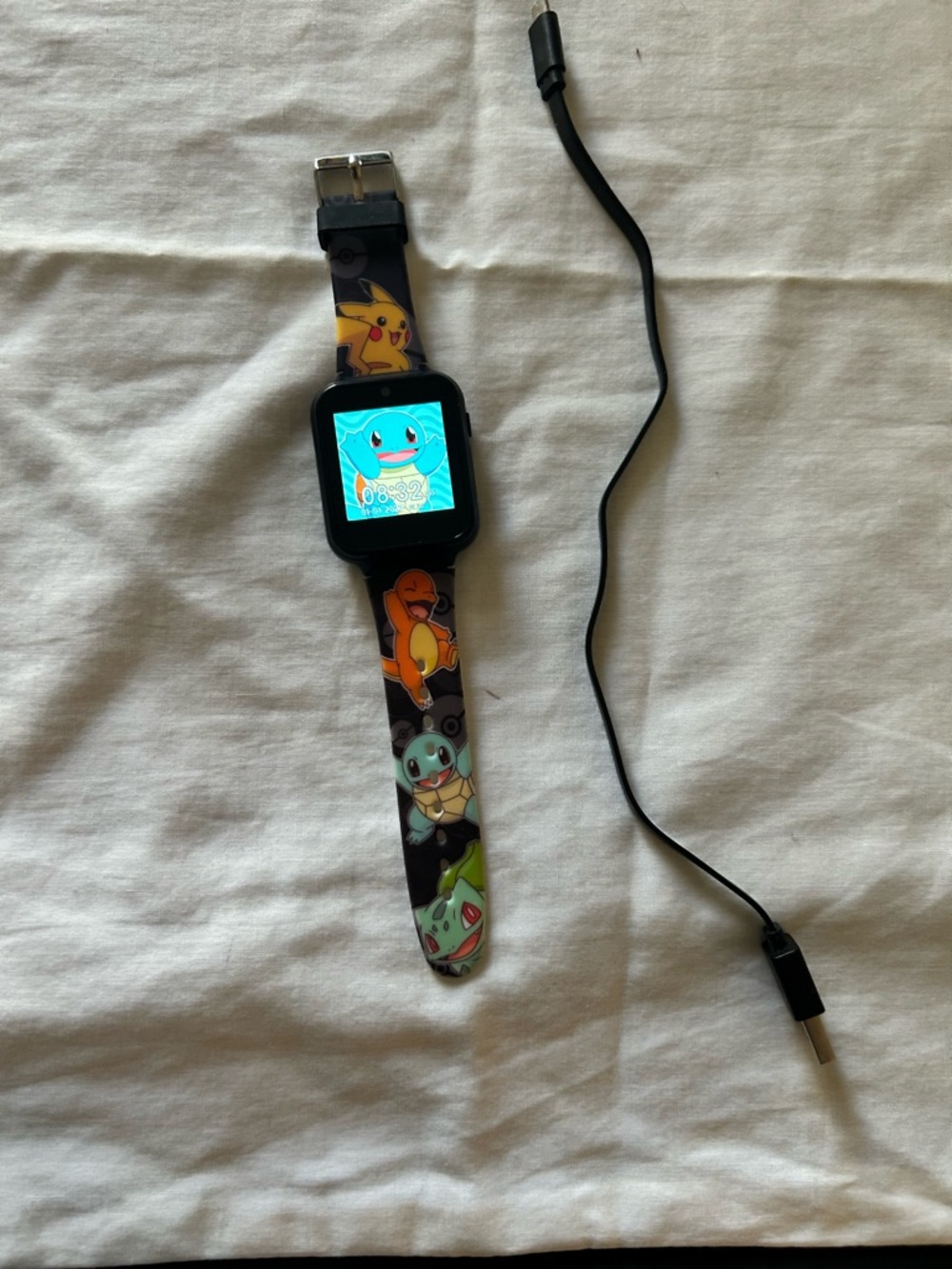 Accutime Pokémon Interactive Kids Smartwatch (POK4231AZ) With Charging Cable